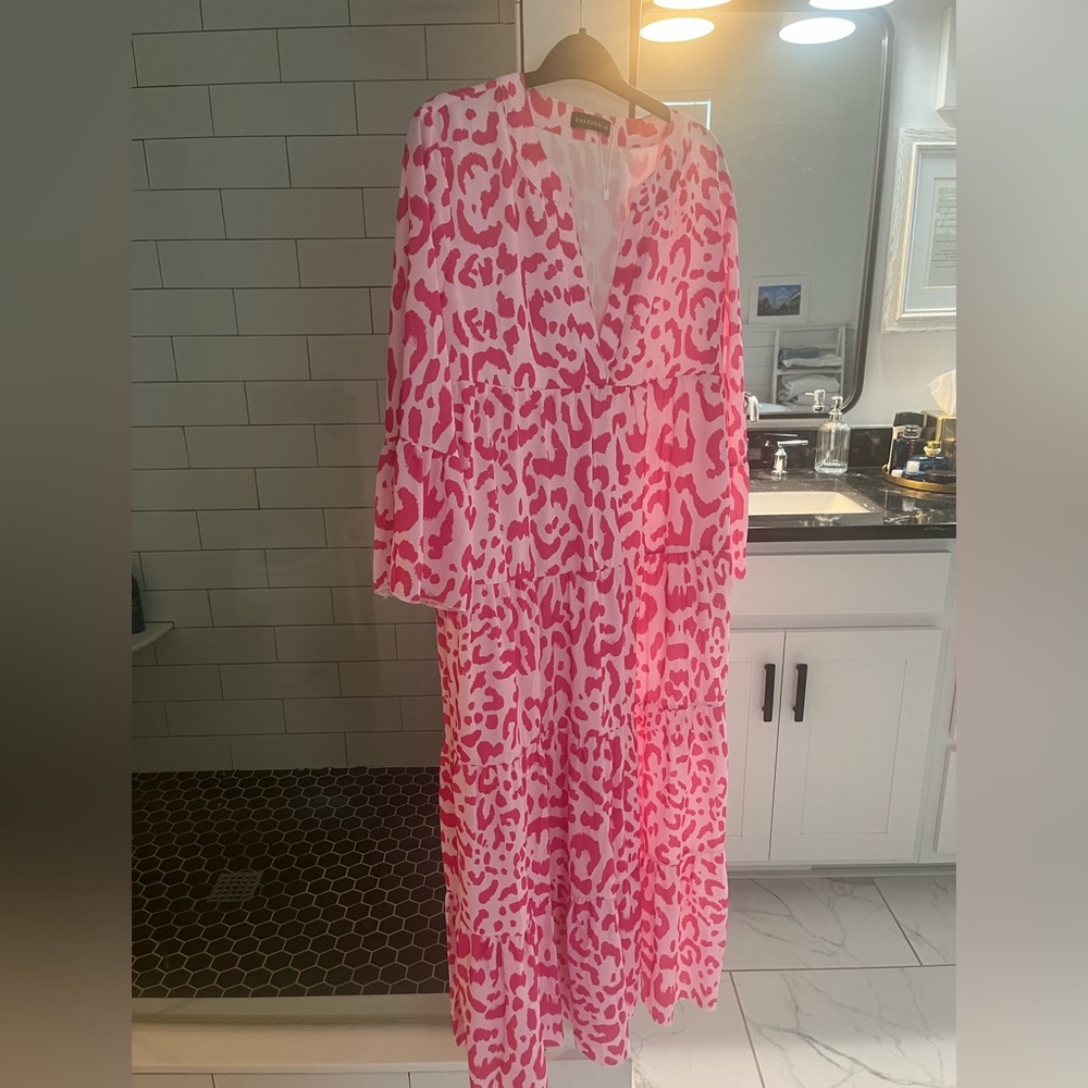 Long, Maxi Pink Dress size M.
